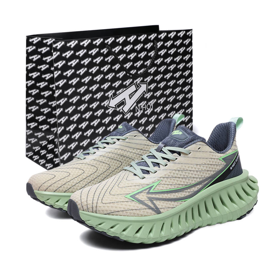 N·HOT Impact Resistant Lightweight Height Increasing Low top Casual Running Shoes Unisex