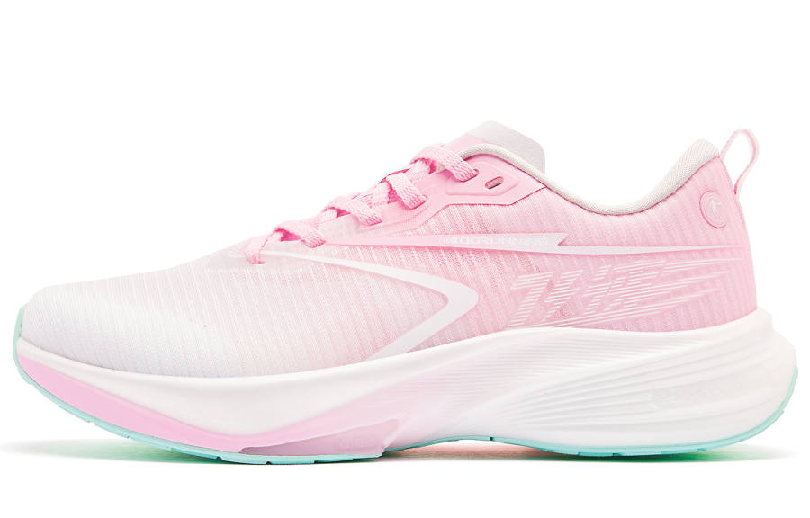QIAODAN Cushioning Slip Resistant Abrasion Resistant Lightweight Low top Long Distance Running Shoes Women's