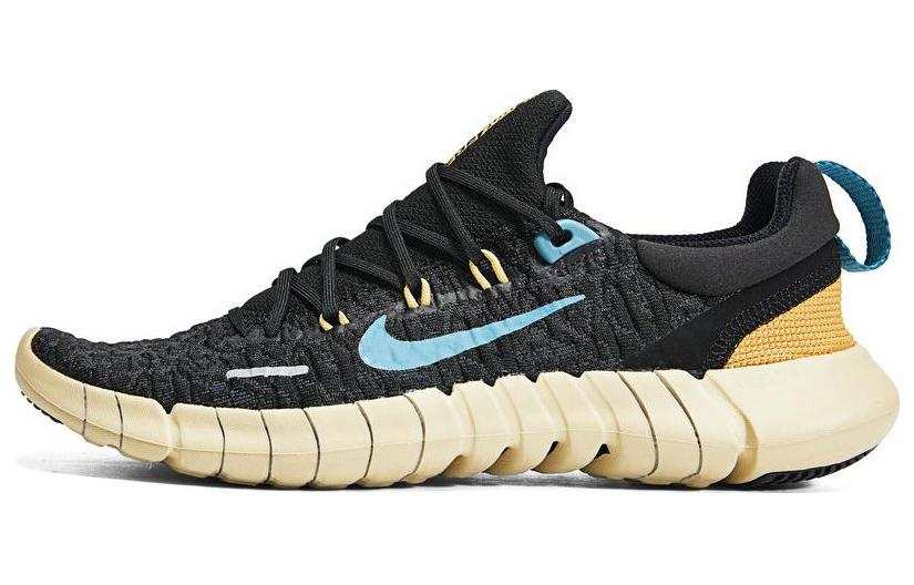 Nike Nike Free Run 5.0 Next Nature Black Anthracite Wheat Gold Noise Aqua Women's