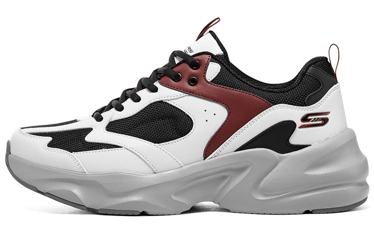 Skechers BOBS BAMINA 2 Mesh, Artificial Leather Low top Chunky Sneakers Men's Red White