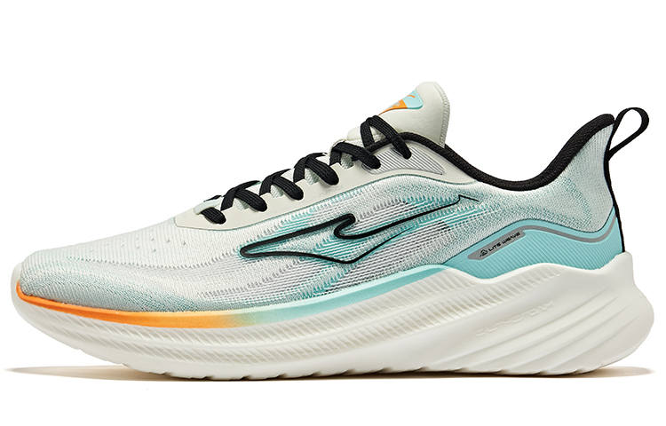 Erke Shadow 2.0 Abrasion Resistant Cushioning Breathable Low top Running Shoes Men's White Blue Black