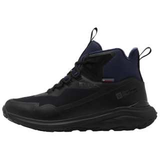Jack Wolfskin Slip Resistant Abrasion Resistant Mid top Outdoor Shoes Men's Black Gray