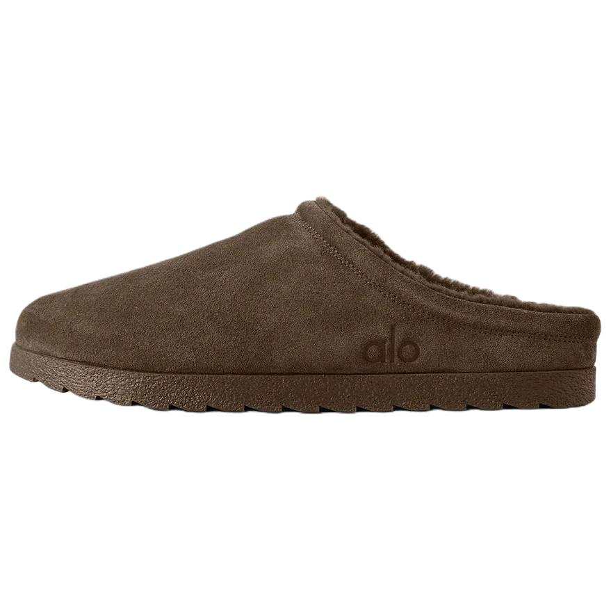 Alo Yoga Recovery Slip Resistant Closed Toe Slippers Unisex Espresso Brown