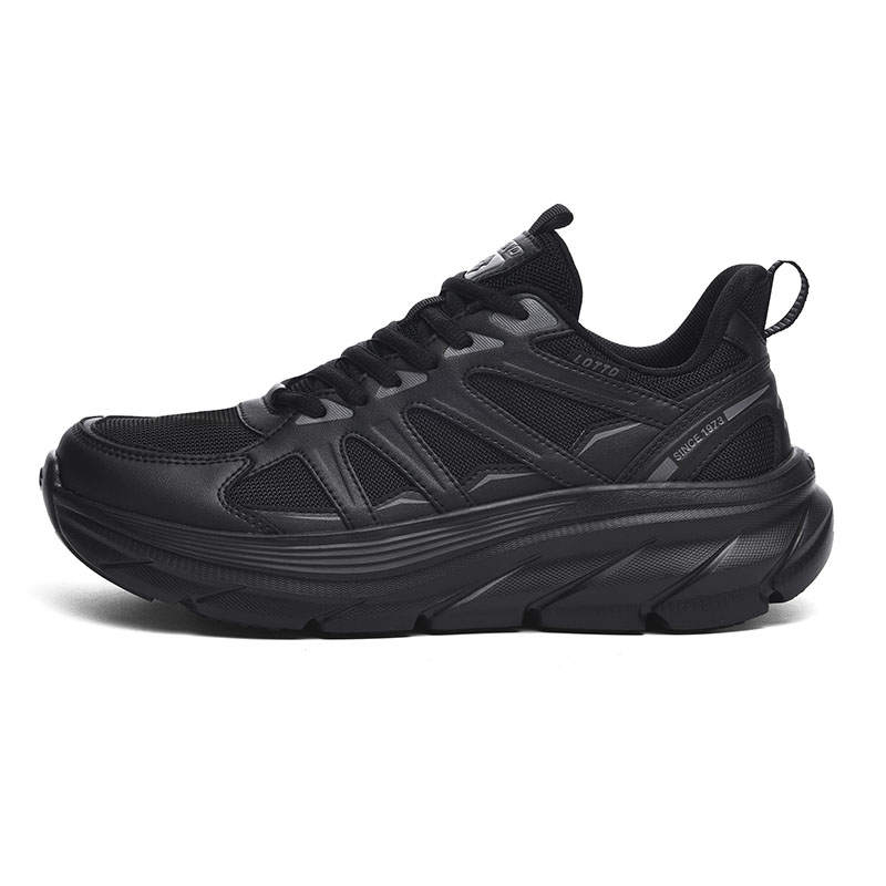 LOTTO Cushioning Slip Resistant Abrasion Resistant Low top Outdoor Shoes Men's Black