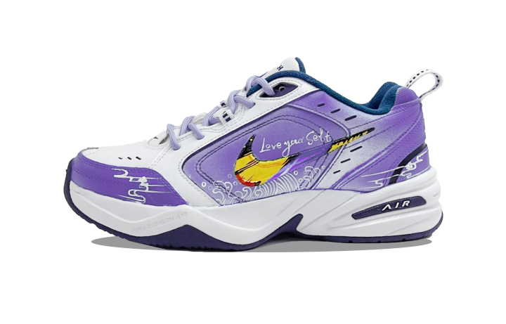 Nike Nike Air Monarch 4 Slip Resistant, Abrasion Resistant, Height Increasing Low top Chunky Sneakers Unisex Purple