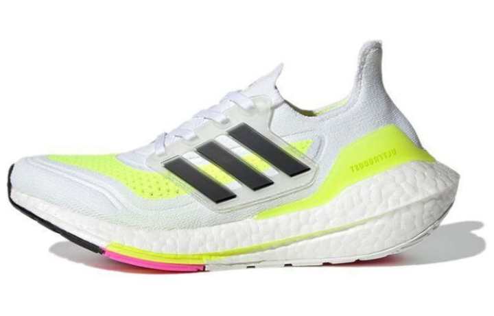 Adidas UltraBoost 21 Adidas J 'White Solar Yellow'