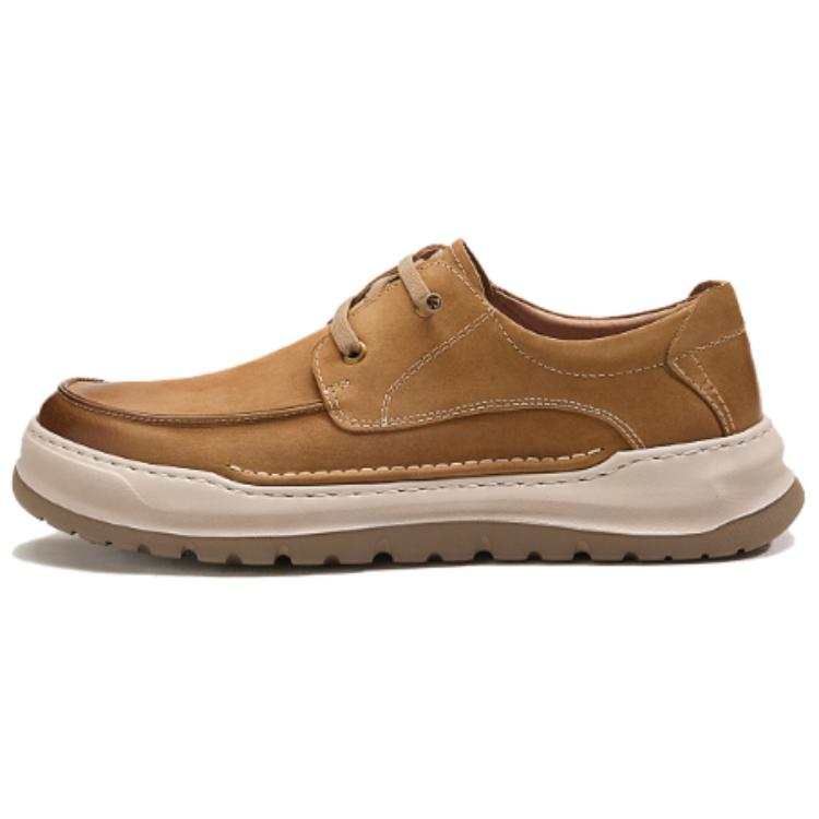 CAMEL Men's Casual Shoes Men's Low Top Khaki, Earth Yellow