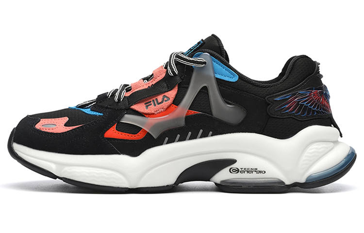 FILA FUSION Marcelo Burlon Cushioning, Wear Resistant Low top Chunky Sneakers Men's Black