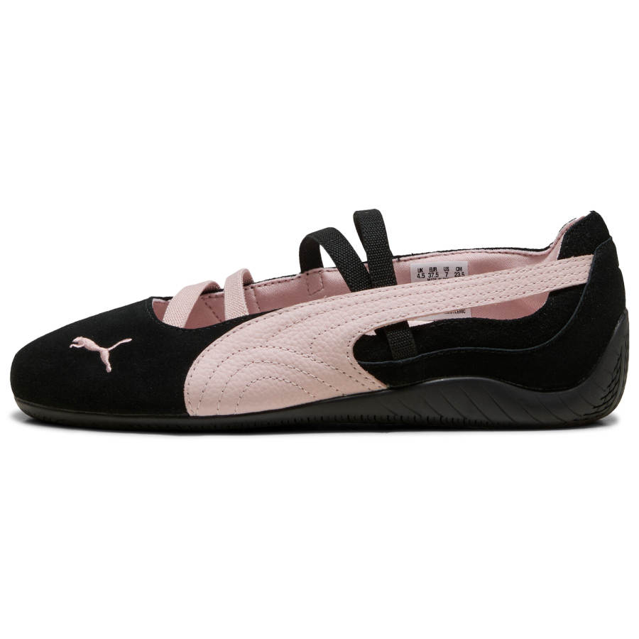 PUMA Speedcat Ballet Thin Sole German Trainer Ballet Shoes Comfortable Retro Fashionable Versatile Wear-Resistant Mary Jane Shoes Women's Black Pink