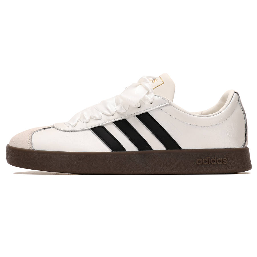 Adidas Adidas VL COURT 2.0 Abrasion Resistant Low top Skateboard Shoes Unisex Silver Black