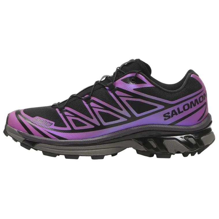 SALOMON XT 6 Running Shoes Unisex Black Purple