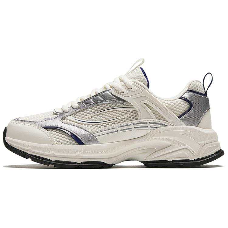Anta Millennium Glacier Comfortable Slip Resistant Low top Casual Shoes Women's White Silver