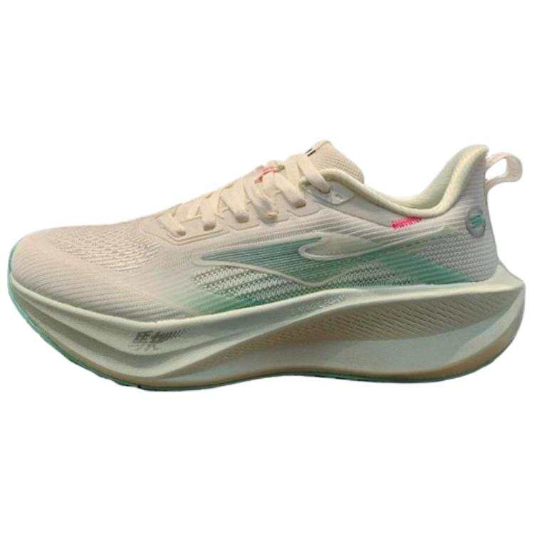 Erke Cushioning Lightweight Low top Sprint Running Shoes Women's White Cyan