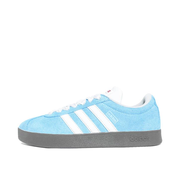 Adidas Adidas VL COURT 2.0 Blue Satin Coverage Abrasion Resistant Coverage Abrasion Resistant Low top Skateboard Shoes Unisex