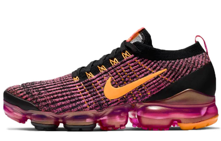 Nike Nike VaporMax Flyknit 3.0 Lightweight Low top Air Cushion Running Shoes Women's Red Orange