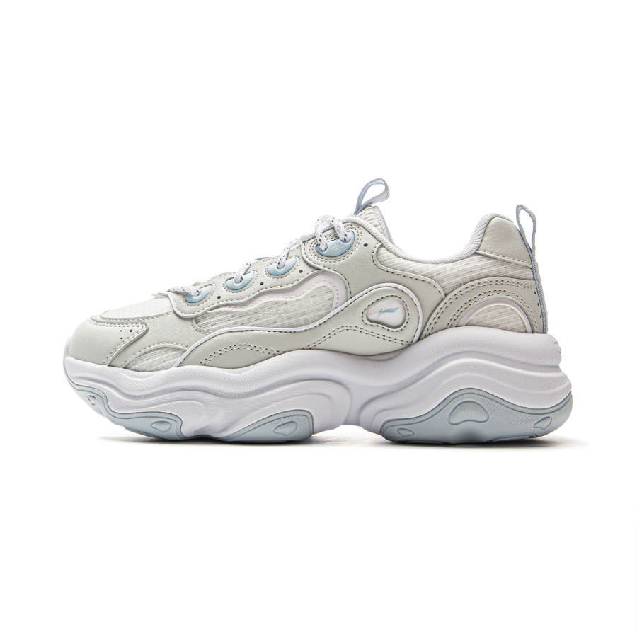 Li-Ning Li Ning Honey Cushioning Slip Resistant Abrasion Resistant Height Increasing Low top Chunky Sneakers Women's