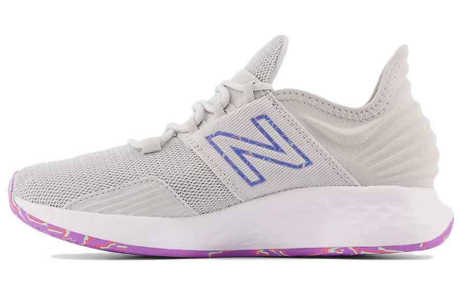 New Balance New Balance NB Roav Fresh Foam Textile, Leather Mid top Running Shoes Women's Gray Purple
