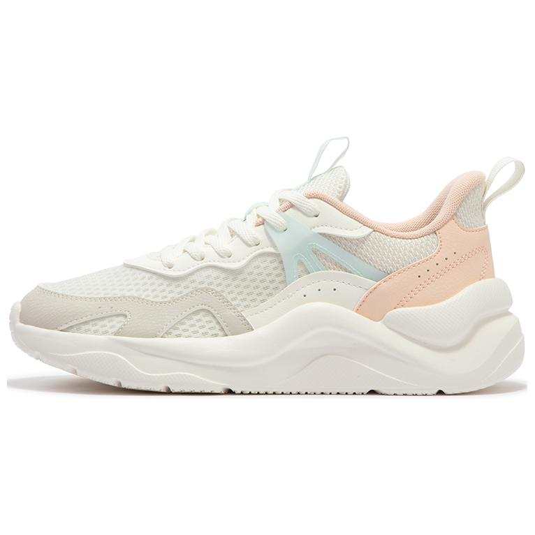361° Comfortable Cushioning Slip Resistant Low top Running Shoes Women's White Pink