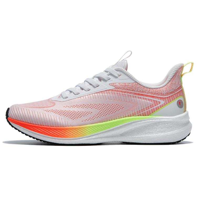 QIAODAN Light Speed 4.0 PLUS Running Shoes Men's Low Top Jordan White/Vibrant Orange