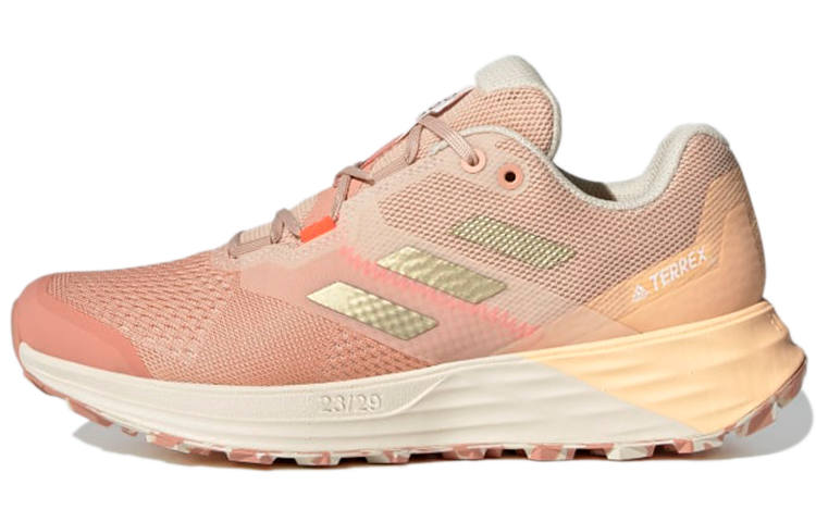 Adidas Adidas Terrex Two Flow Mesh Athleisure Abrasion Resistant Low top Running Shoes Women's Pink Gold