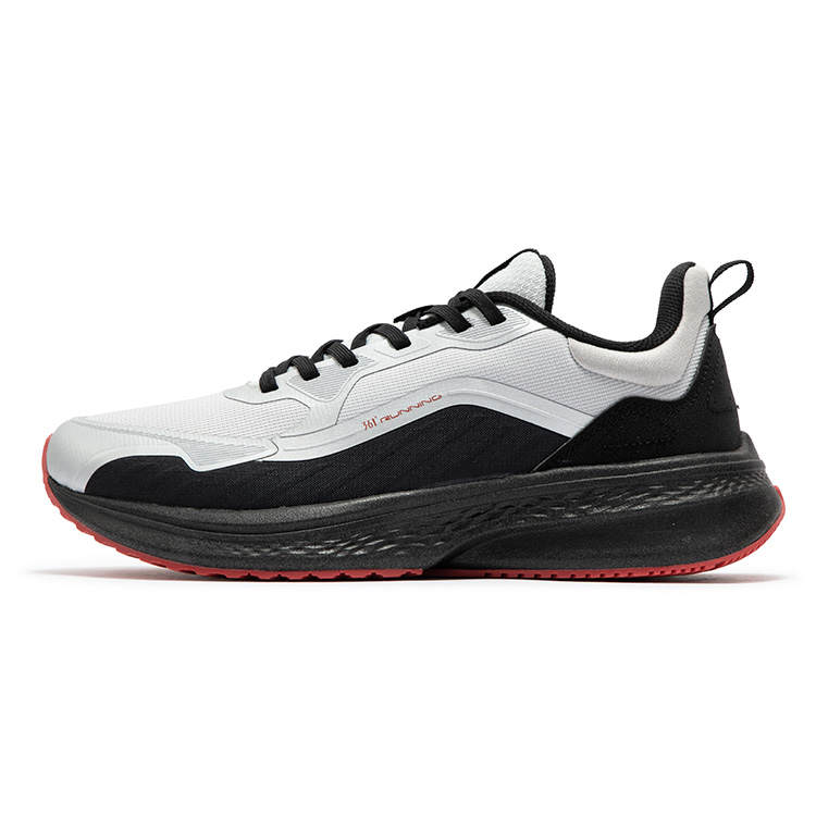 361° Slip Resistant Abrasion Resistant Low top Casual Running Shoes Men's White Black