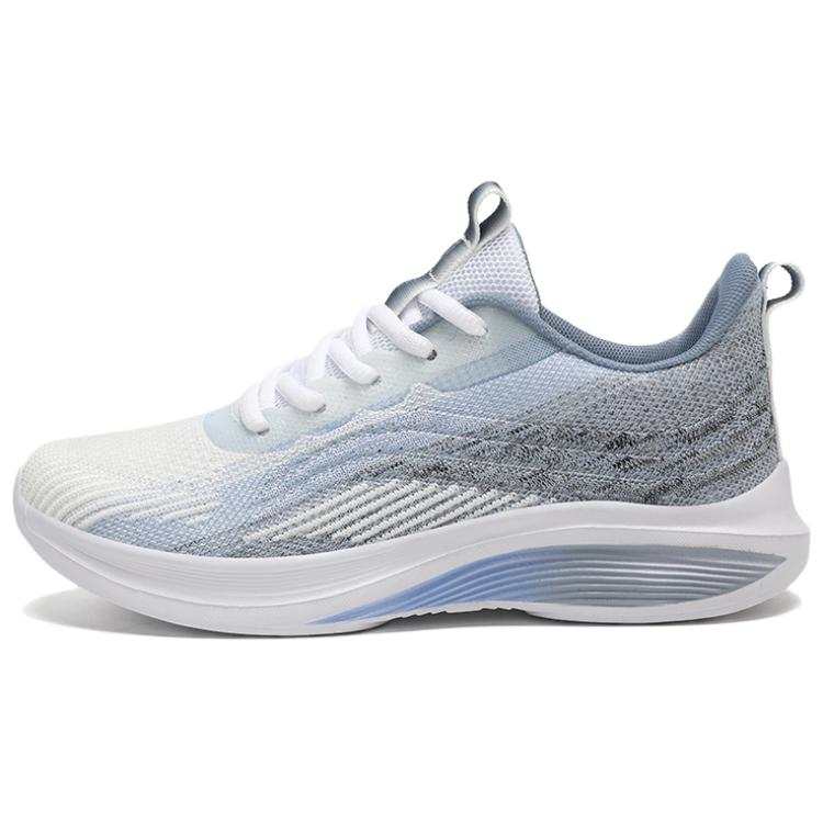 RUIKE Cushioning Breathable Lightweight Low top Casual Running Shoes Unisex Sky Blue Gray