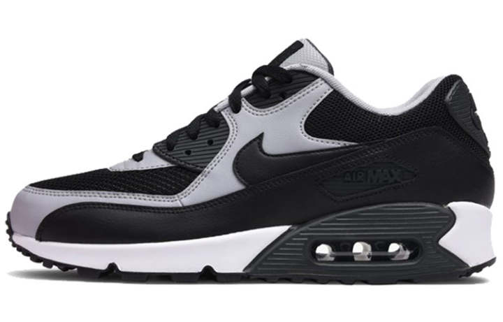 Nike Nike Air Max 90 Abrasion Resistant Lightweight Wear resistant And Lightweight Low top Running Shoes Men's Black Gray