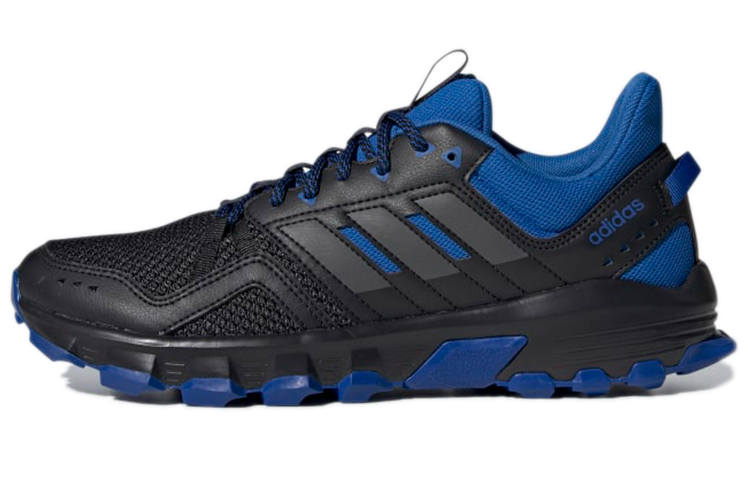 Adidas Adidas Rockadia Trail Fabric Abrasion Resistant Low top Running Shoes Men's Black Blue