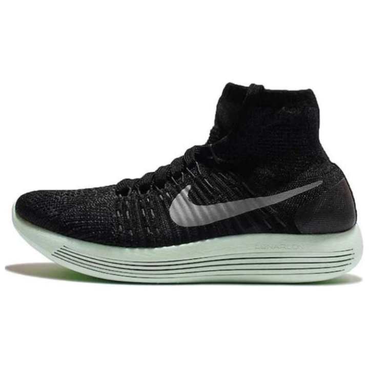 Nike Nike Lunarepic Flyknit Lb Black Metallic Silver Women's