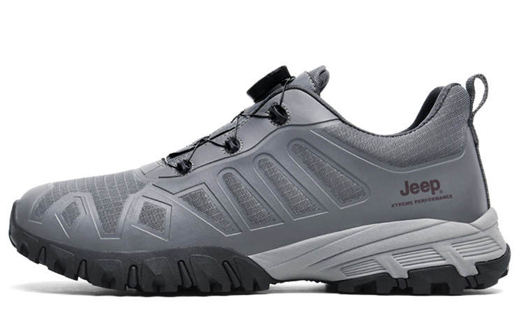 Jeep Lightweight Abrasion Resistant Low top Outdoor Shoes Men's Gray