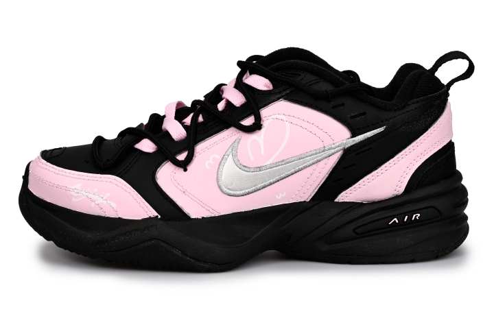 Nike Nike Air Monarch 4 Moisture Wicking And Breathable Low top Chunky Sneakers Unisex Black Pink