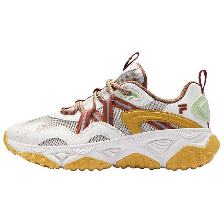 FILA FUSION FREEROAM Wander Shoes Abrasion Resistant Low top Chunky Sneakers Unisex Yellow