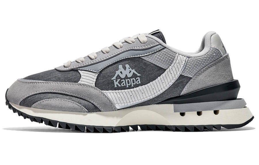 Kappa Slip Resistant Lightweight Low top Running Shoes Unisex Gray
