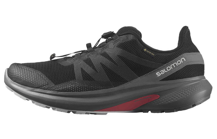 SALOMON Fabric Abrasion Resistant Abrasion Resistant Low top Running Shoes Men's Black