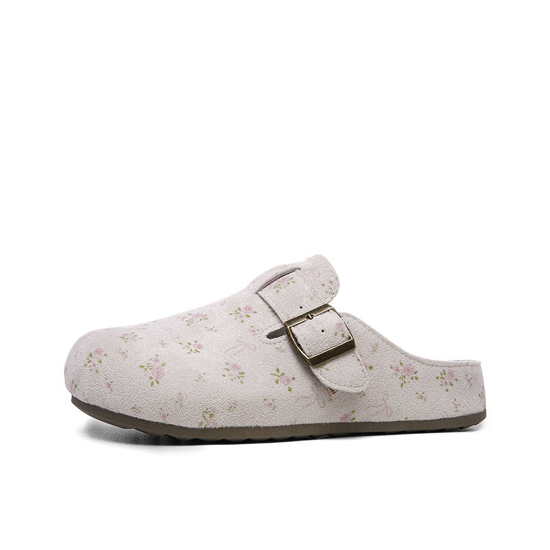 Cobx Closed Toe Slippers Women's Beige Khaki