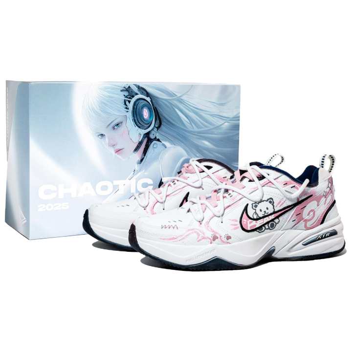 Nike Nike Air Monarch 4 Low top Chunky Sneakers Unisex Pink White