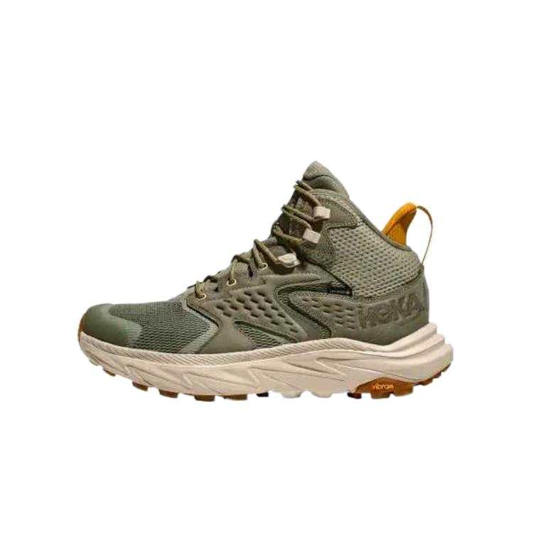 HOKA ONE ONE Anacapa 2 Comfortable Mesh Mid top Running Shoes Men's Green