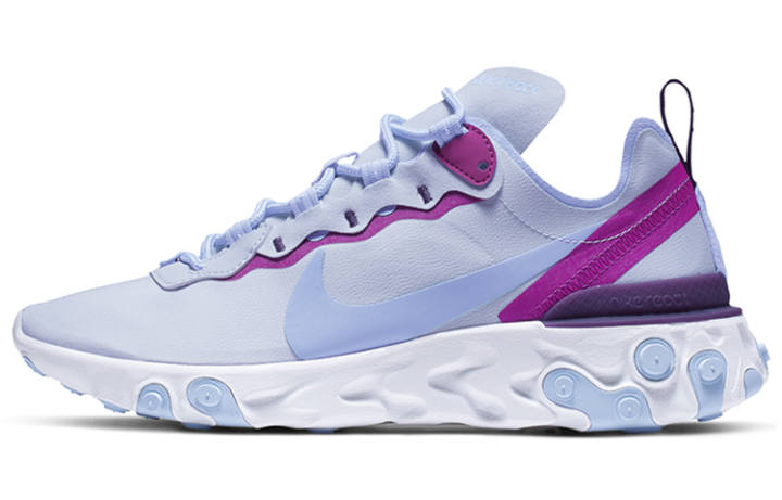 Nike Nike React Element 55 Football Grey Psychic Blue Women's
