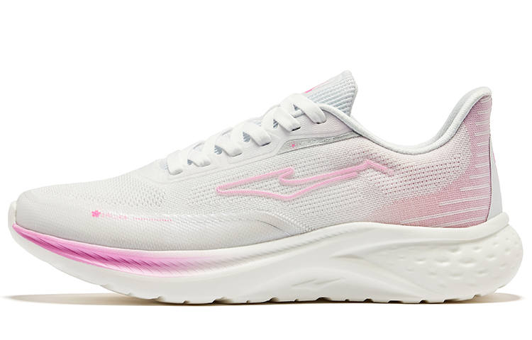 Erke Cushioning, Wear Resistant Low top Running Shoes Women's Erke White Pink Diamond