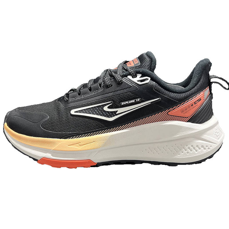 Erke Abrasion Resistant Waterproof Cushioning Low top Casual Running Shoes Women's Black White