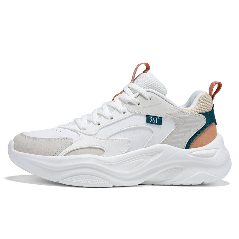 361° Cushioning, Wear Resistant Casual Running Shoes Women's Feather White Oat Milk