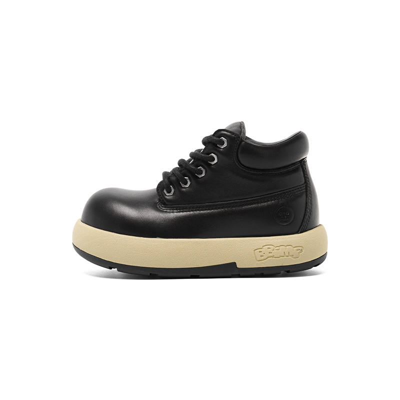BBIMP BBIMP Chibi Yellow Boots Ankle Boots Unisex Black