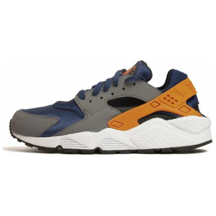 Nike Nike Air Huarache Slip Resistant Abrasion Resistant Low top Running Shoes Unisex Gray Orange Blue