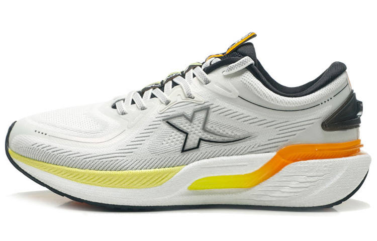 XTEP Cushioning Abrasion Resistant Breathable Running Shoes Men's Sail White/Elegant Gray/Black