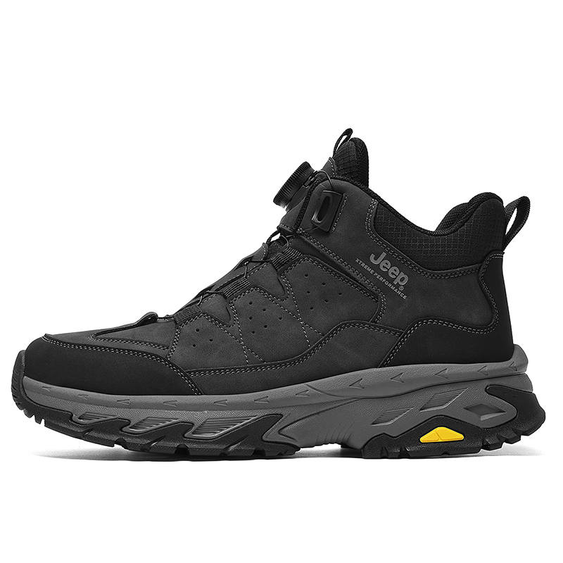 Jeep Cow Split Leather High top Outdoor Shoes Men's