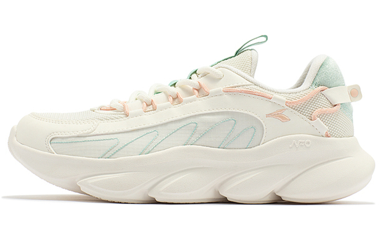 361° Cushioning Abrasion Resistant Lightweight Low top Running Shoes Women's Feather White