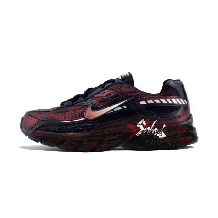 Nike Nike Initiator Abrasion Resistant Low top Casual City Commuting Running Shoes Men's Black Red