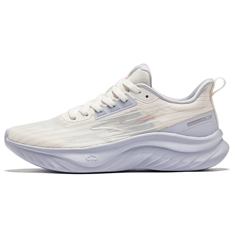 Erke Riding The Wind Lightweight Breathable Low top Running Shoes Women's Microcrystal White Smoky Purple
