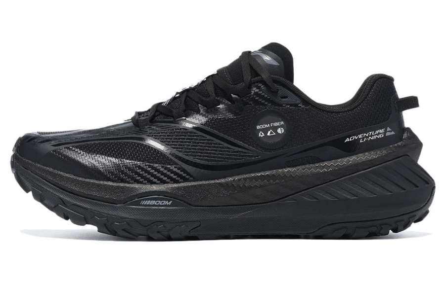 Li-Ning Li Ning Comfortable Cushioning, Wear Resistant Low top Casual Running Shoes Men's Black