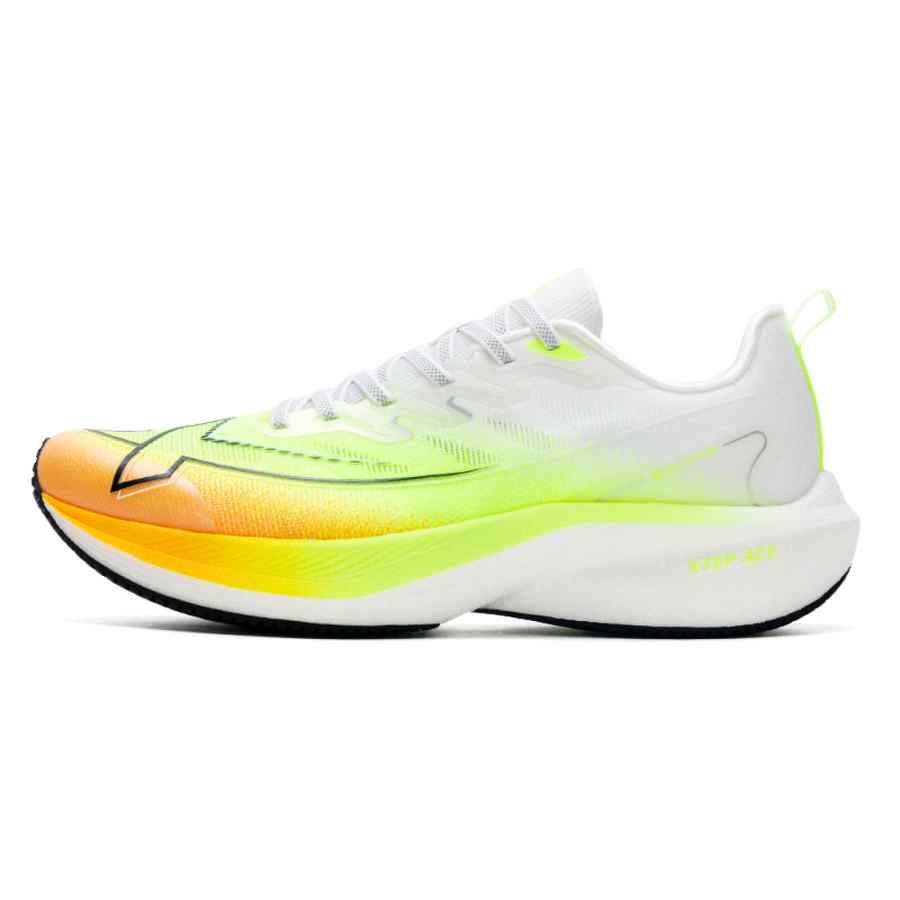 XTEP Cushioning Abrasion Resistant Breathable Low top Training Sprint Running Shoes Men's Classic White Honey Orange